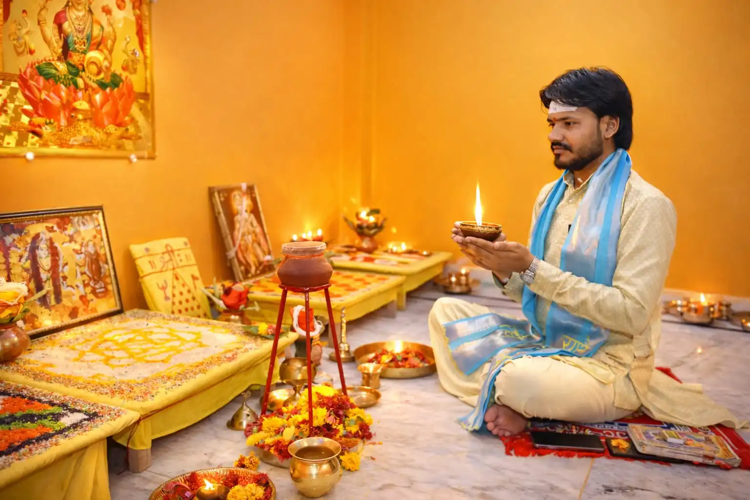 How Online Puja Booking Works at PujaDhaam
